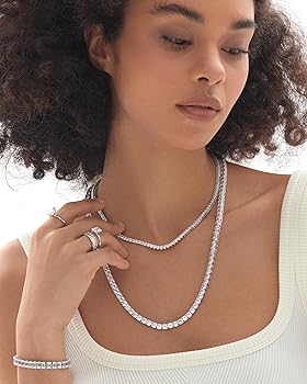 michooyel Tennis Necklace for Men Tennis Chain for Men Women